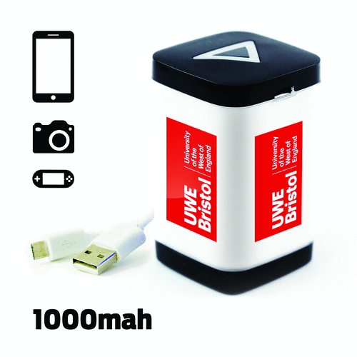 USB Light Up Power Bank 1000mah